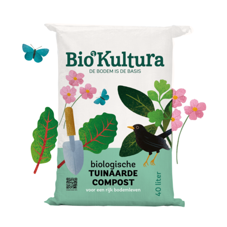 1. Biologische Tuinaarde-compost 40l